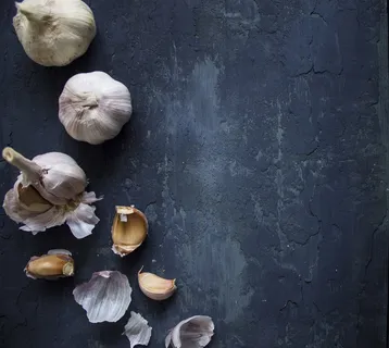 食品，大蒜，蔬菜，背景，健康，标签，广告，新鲜