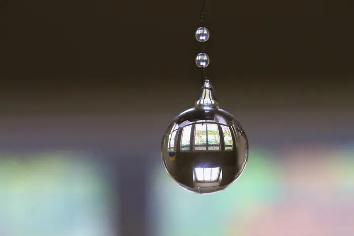 水晶, 下降, 反思, 颠倒, 挂, 没有人, 特写, 室内