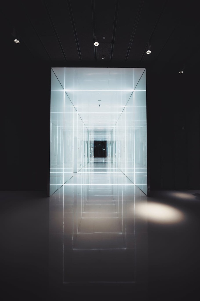 建筑，当代，黑暗，设计，空旷，未来主义，走廊，照明