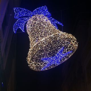 圣诞节, 花圈, 灯, 照明, 照亮, 装修, 庆典, 圣诞装饰