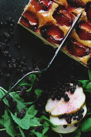 煎饼，苹果，派，糖浆，甜点，食物，蛋糕，糖果