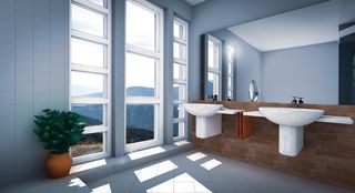 bad、公寓、视图、画廊、演示、室内、客厅、3d模型