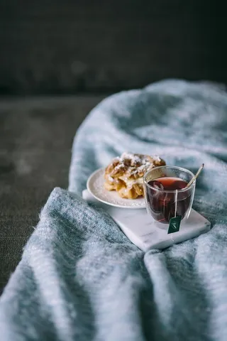 一杯茶和甜蛋糕