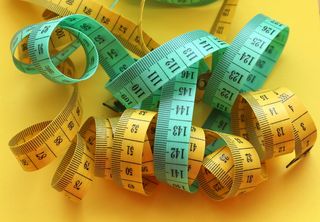 测量krawiecka，米，厘米，毫米，测量，缝纫，长度的测量