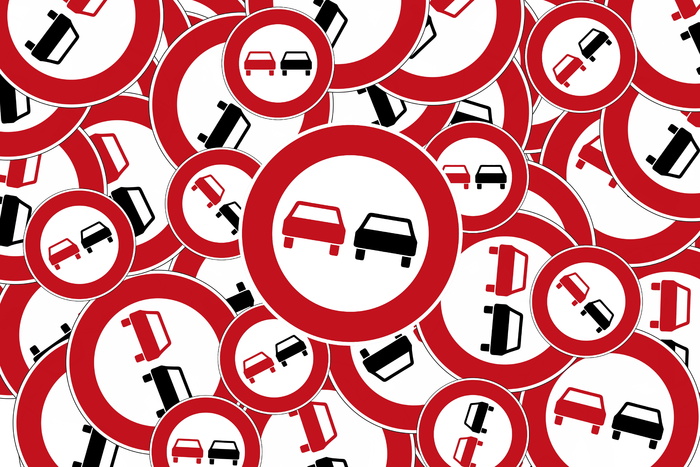 超车、交通标志、联邦议院标志、红色、黑色、选择、道路标志、街道标志