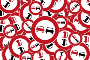 超车、交通标志、联邦议院标志、红色、黑色、选择、道路标志、街道标志