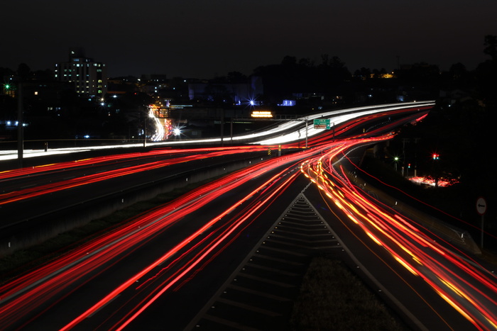 道路、道路、街道、黑暗、夜晚、灯光、旅行、照明