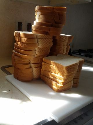 面包，白面包，食物，面包，切片，面包皮，烘焙，三明治