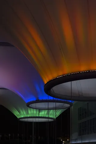 照明、栏杆、扶手、灯、建筑、建筑、led、聚光灯