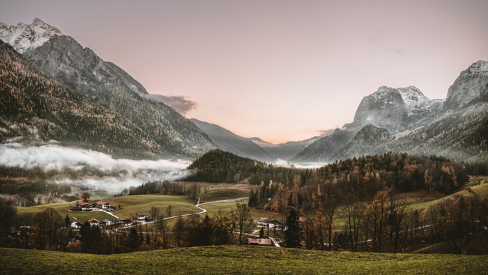 berchtesgaden，阿尔卑斯山，墙纸，watzmann，berchtesgaden国家公园，berchtesgaden阿尔卑斯山，视图，山体