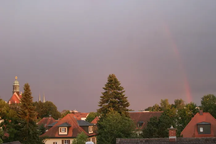 彩虹，abendstimmung，天空，自然，天气，心情，自然景观，夜空
