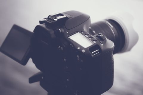 黑色单反相机