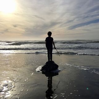 美国，旧金山，地平线，海洋，男孩，探险家，海洋，水