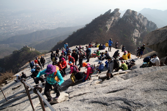 布坎桑山，白新，首尔，山，攀登，tor，break，top