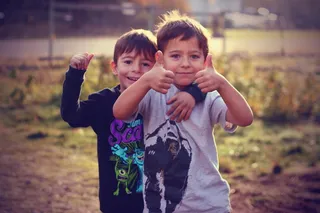 美国，九里瀑布，孩子们，快乐，春天，乡村，认可，兄弟们