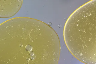 水中油, 油眼, 液体, 摘要, 质地, 宏观, 油, 关闭