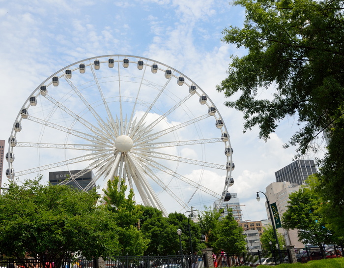 Skyview，摩天轮，佐治亚州亚特兰大，Skyview摩天轮，佐治亚州亚特兰大，旅游，骑行