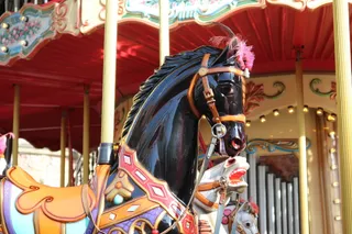 旋转木马，马，儿童，年市场，旋转木马，骑行，游乐场，不来梅