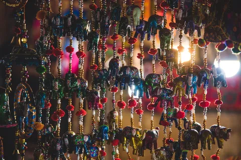 多色、零售、大型物品群、市场、选择、出售、变化、无人