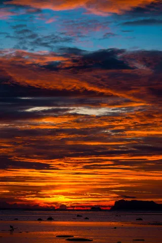 日落, 海, 自然, 夏天, 天空, 地平线, 阳光, 晚上