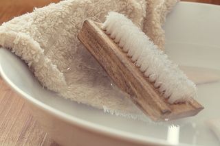 洗刷, 手刷, 毛巾, 洗碗, 水, 卫生, 身体护理, 关闭