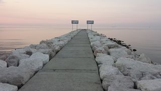 海，水，天，自然，防波堤，威尼斯丽都，水，前进的道路