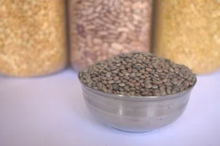 棕色、黑色、豆类、灰色、钢碗、香纳、豆类、达尔