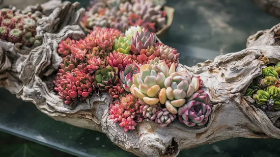 粉红色和绿色多汁植物 粉红色和绿色多汁植物