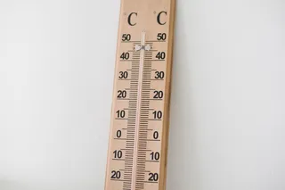 温度计，木制温度计，温度，温度，热-温度，摄影棚拍摄，测量仪器，编号