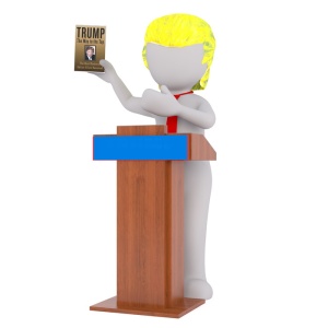 人物，holding，唐纳德·特朗普书籍插图，白人男性，3d模型，孤立，3d，模型