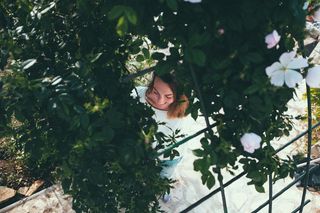 克罗地亚，里耶卡，肖像，从上面看，女人，女人，温柔，笑