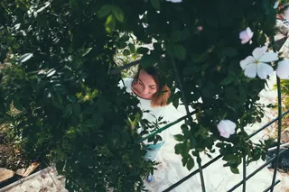 克罗地亚，里耶卡，肖像，从上面看，女人，女人，温柔，笑