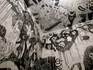 涂鸦，文化，真棒，图案，艺术和工艺，没有人，表现，室内