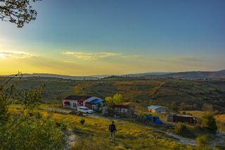 乡村、风景、自然、日落、美丽、云朵、乡村、天空