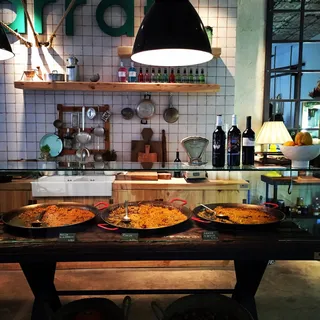 西班牙、马德里、calle san marcos、大米、瓷砖、复古、葡萄酒、海鲜饭