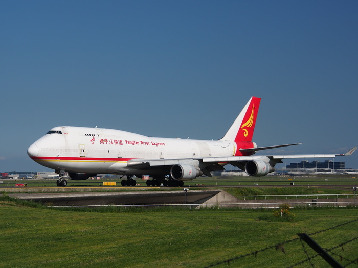 波音747、长江快线、大型喷气式飞机、飞机、飞机、机场、运输、航空