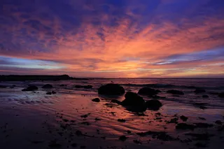 日落时的地平线