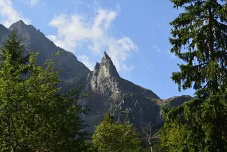 掩埋，阳光，群山，高山，树木，天空，植物，大自然之美