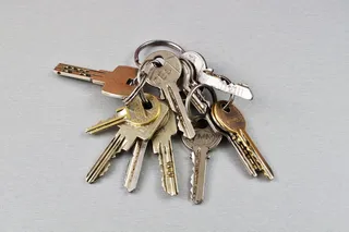 多个，钥匙，钥匙链，钥匙，门钥匙，房屋钥匙，特写，锁定系统