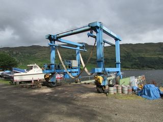 苏格兰, 洛蒙德湖, 特罗萨克斯, 码头, 水, 升船机, 升船机, 船坞