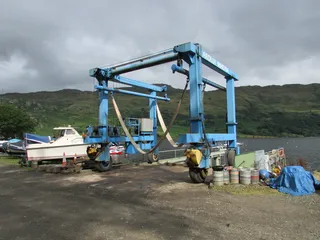 苏格兰, 洛蒙德湖, 特罗萨克斯, 码头, 水, 升船机, 升船机, 船坞