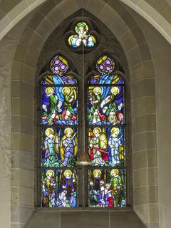 教堂，宗教，大教堂，彩色玻璃，宗教，基督教，天主教，彩色