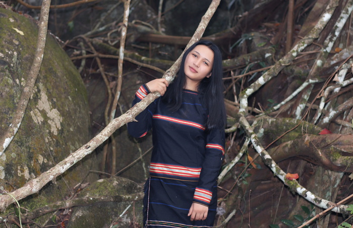 女人, 叶子, 分支机构, 葡萄藤, 女孩, 阿甘, 年轻成人, 一个人