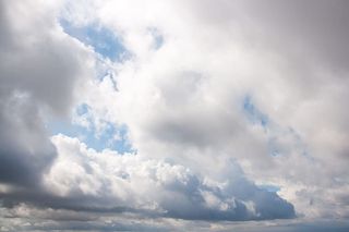 空气、背景、蓝色、云、云景、多云、水平、户外