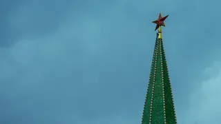 克里姆林宫，莫斯科，共产主义，低视角，天空，建筑，蓝色，没有人