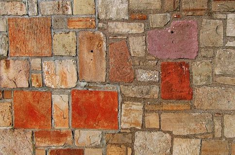 棕色瓷砖、砖、小路、人行道、墙、人行道、人行道、鹅卵石