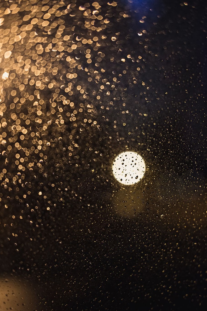 波基，光，抽象，高光，黄色，圆圈，雨，窗户