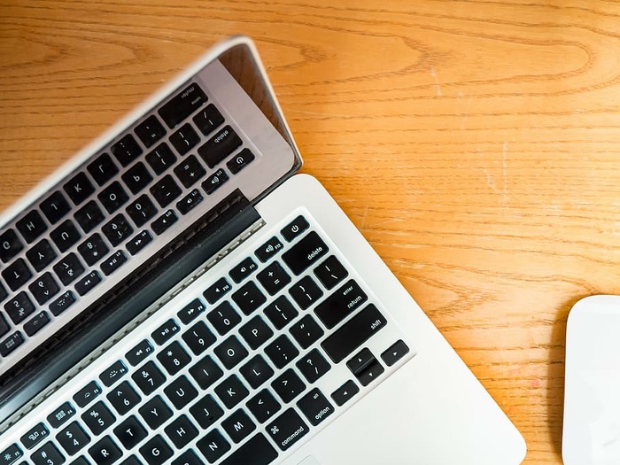 macbook、pro、棕色、木制、surface、笔记本电脑、电脑、键盘