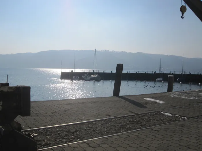 湖，康斯坦斯湖，港口，水，天空，自然，海洋，交通
