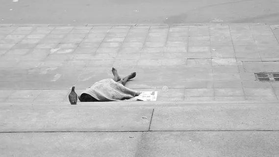 乞丐，历史中心，圣保罗，市政剧院，熟睡，全长，一只动物，放松